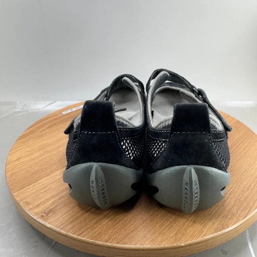 Merrell Mary Jane Shoes Womens Size 7 Black Mesh Athletic Outdoor Walking Flats